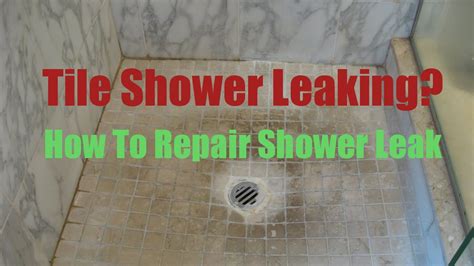 How to Fix a Leaking Shower Pan 